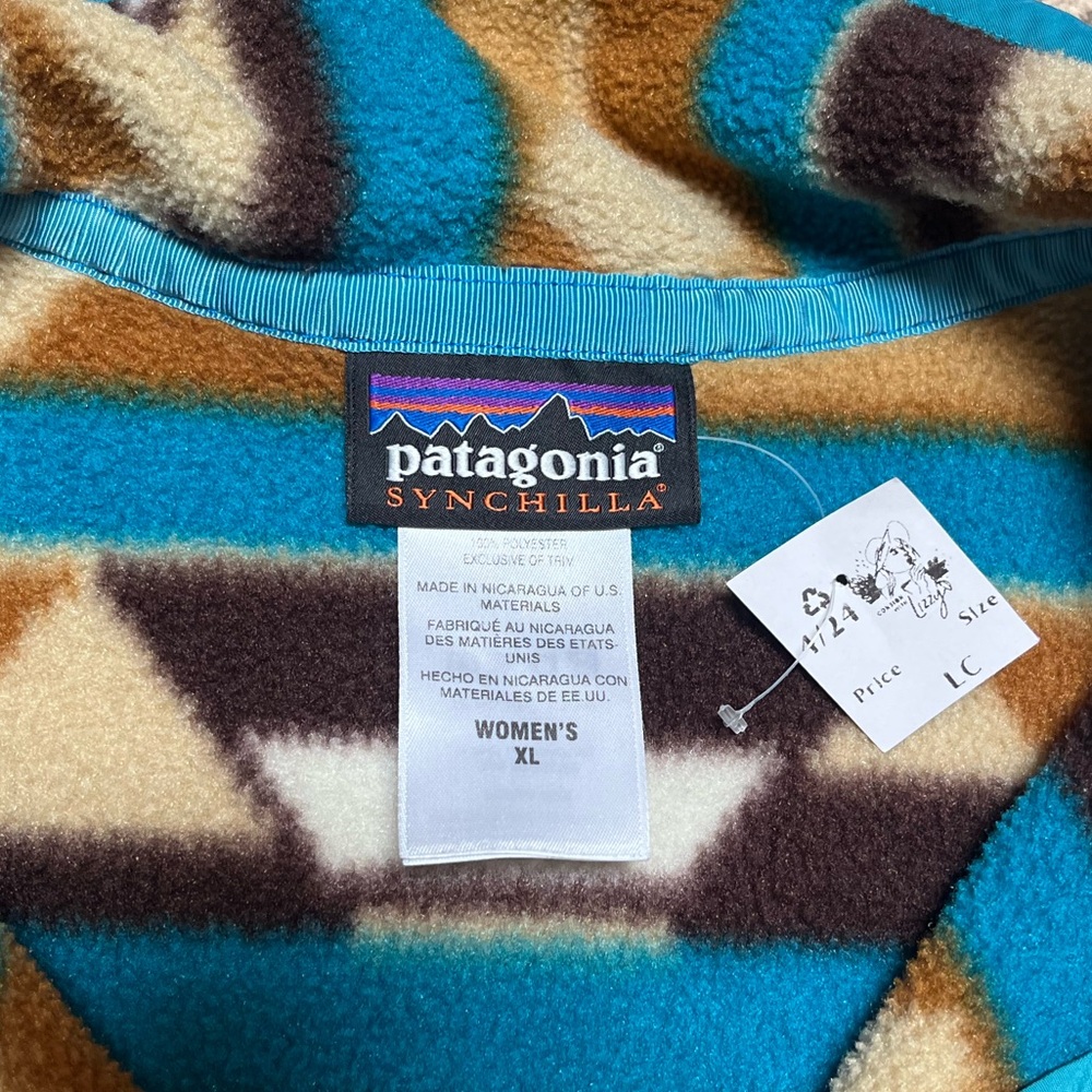 Patagonia Synchilla Snap-T Pullover Fleece Brown XL Women’s - Picture 5 of 8